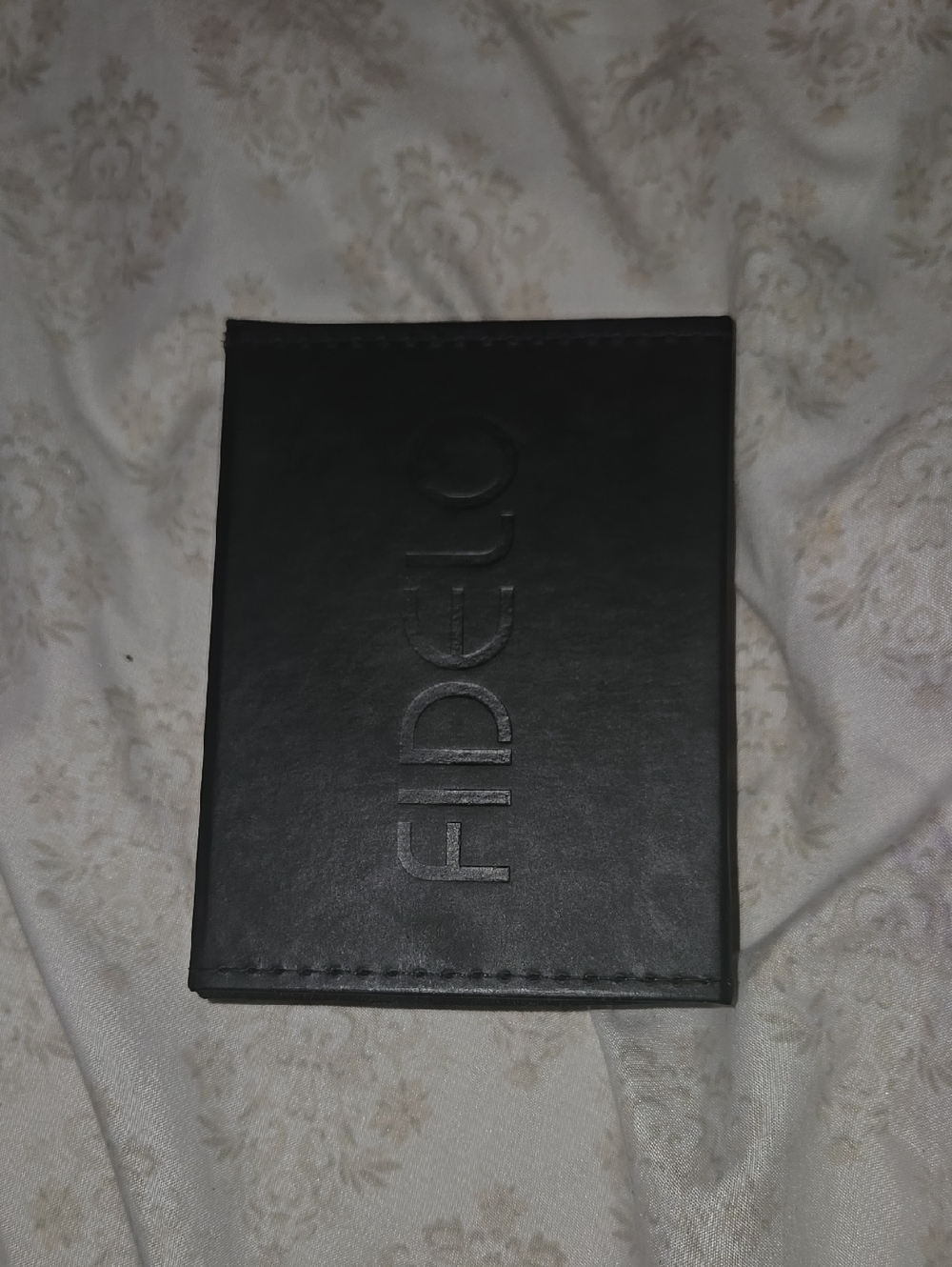 Fidelo Black Leather Card & Key Holder - Slim Men's Accessory (No Straps)